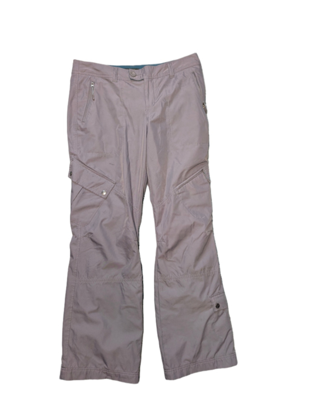 Eddie Bauer Women's Insulated Ski Snow Cargo Pants Purple Grey Size 10